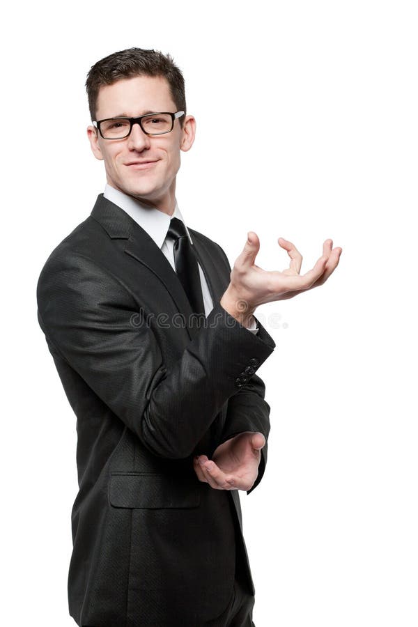 Empty hands, ready to fill with your design. royalty free stock images