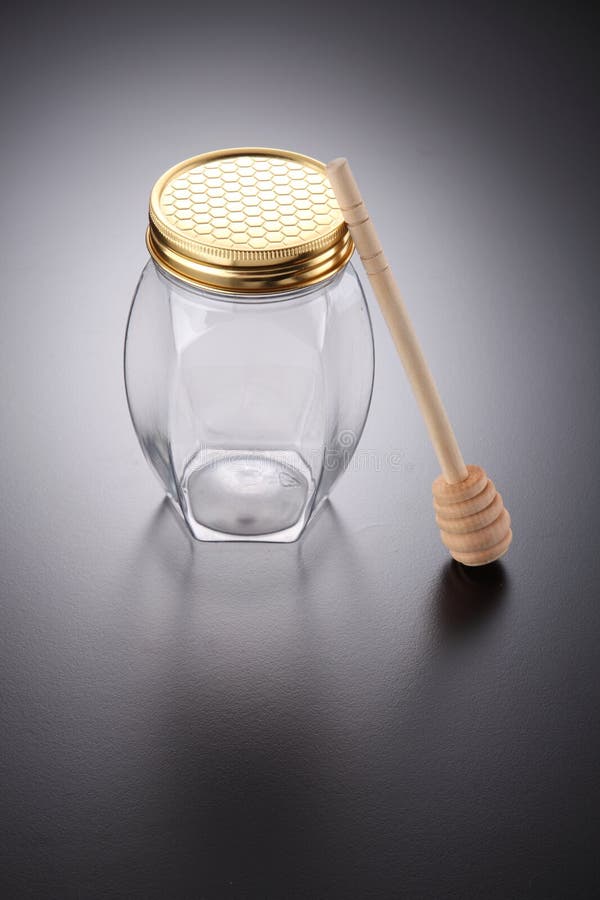 Empty honey jar stock image. Image of fragile, kitchenware 84074969