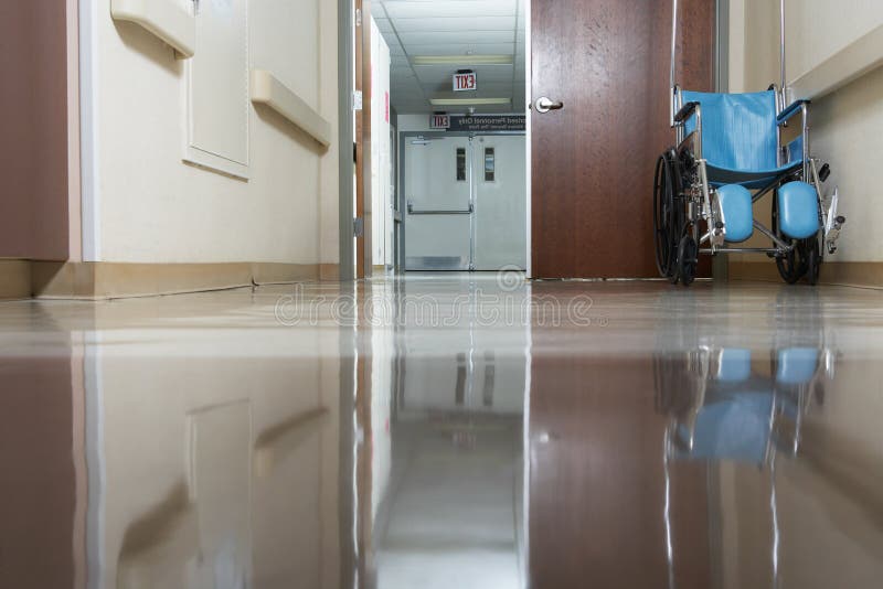 Photo of Empty hospital corridor royalty free stock photography