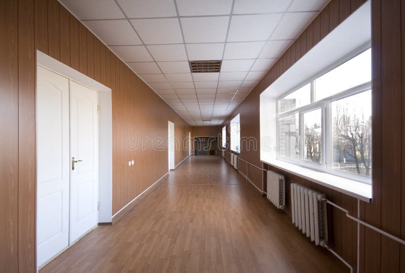 Empty hospital hall