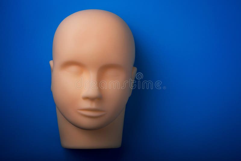 Empty human manikin head stock image. Image of naked - 90208959
