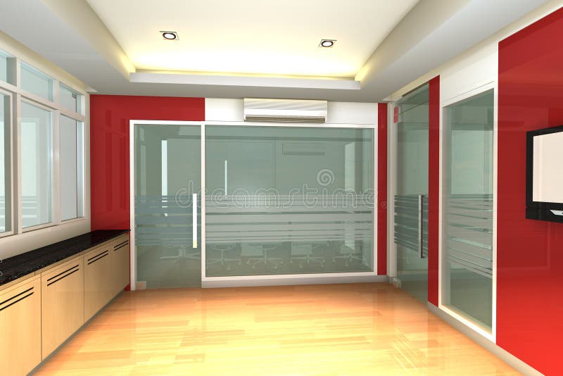 Empty interior for modern business office
