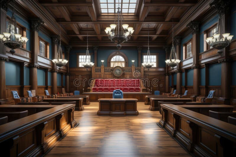 Empty Justice Court Modern Interior Stock Photo Image of balance Empty Justice Court Modern Interior Stock Photo Image of balance