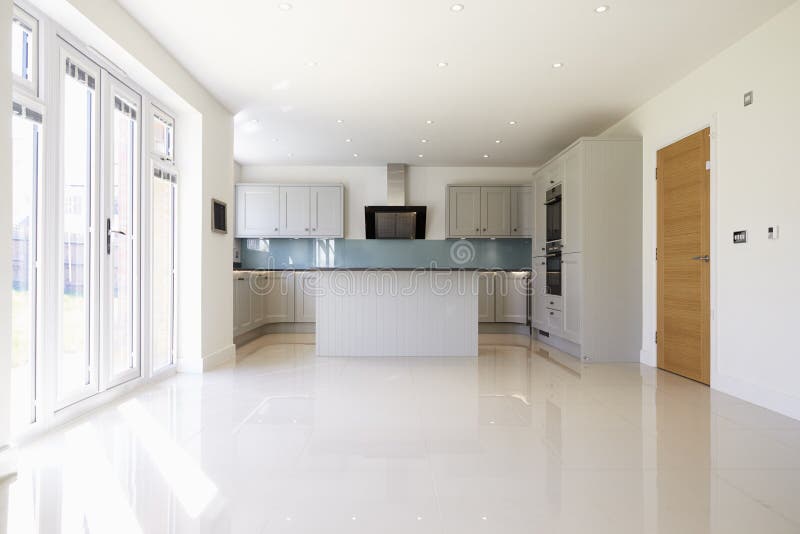 Empty Kitchen In Modern House