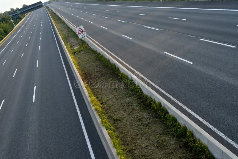 Empty 8-lane-highway stock photo. Image of autofreely - 34791266