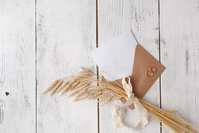 Empty letter with craft envelope royalty free stock photo Empty letter with craft envelope royalty free stock photo