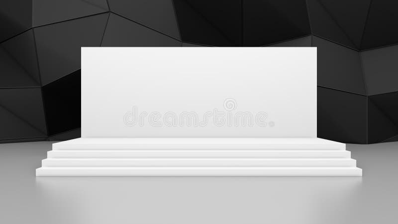 Cinema Hall With Auditorium Watching On Blank Screen Mockup Stock Illustration - Illustration of ...