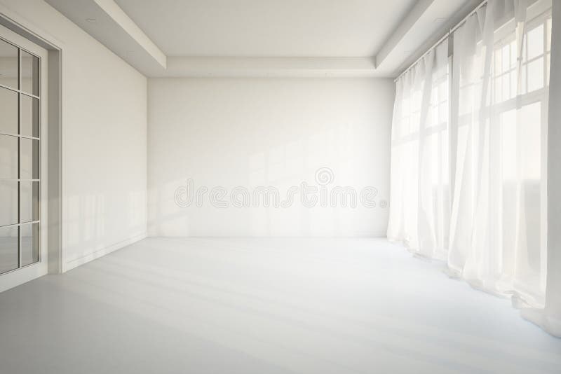 Empty Living Room stock illustration