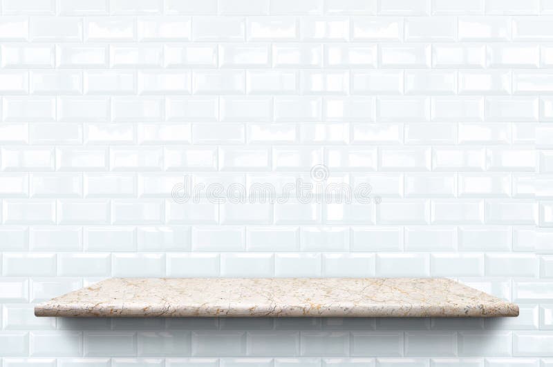Marble Shelf Wall Shelf Floor and Wall Shelf Tree Silhouette Reflecting