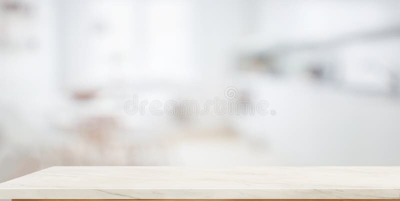 Empty marble top table for product display montage with blurred bathroom royalty free stock images Empty marble top table for product display montage with blurred bathroom royalty free stock images