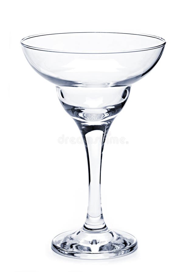 Empty margarita glass