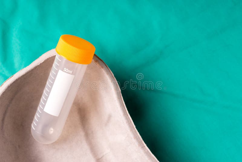 Empty Medical Test Tube Lying in a One Use Capsule Stock Photo - Image ...