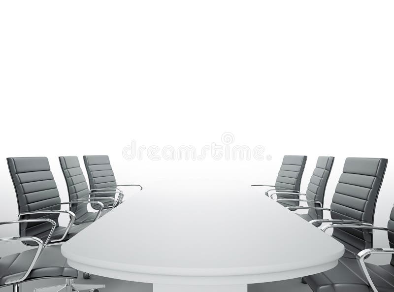 Empty meeting room royalty free illustration