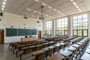 Empty Modern Classroom Stock Illustration Illustration Of Schoolsetup 