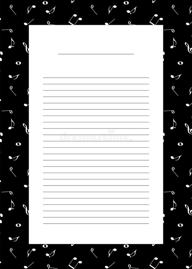 Royalty-Free photo: White and black lined printer paper