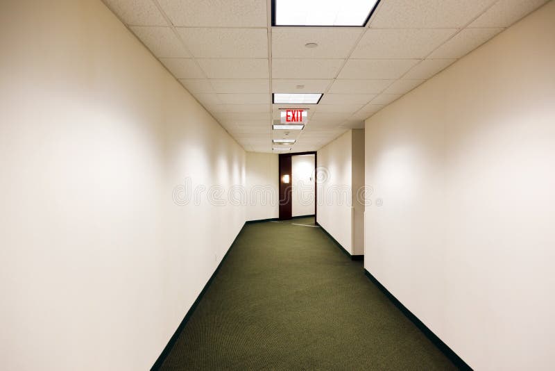 Empty Office Building Hallway Stock Photo Image of illuminated