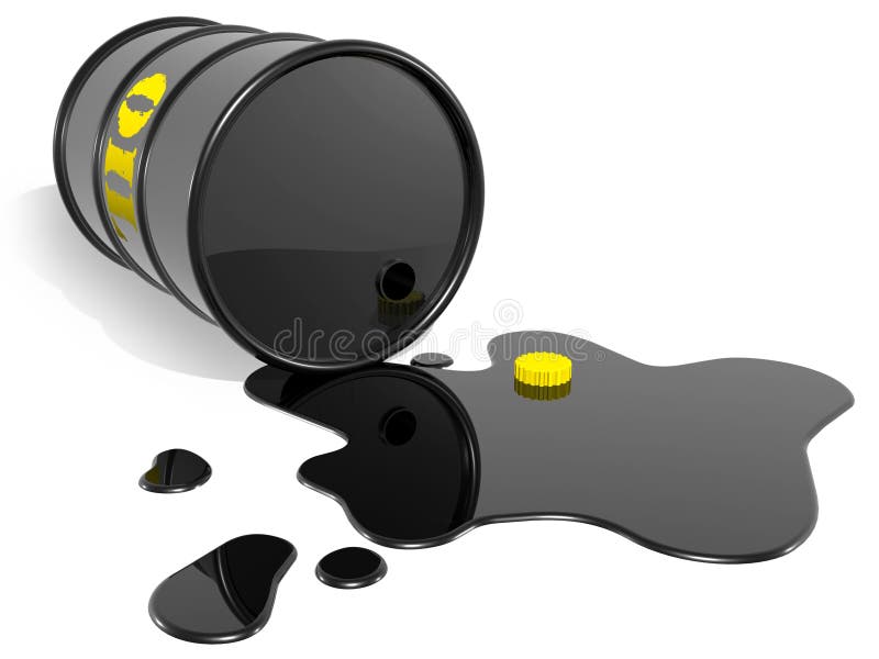 Empty Oil barrel vector illustration