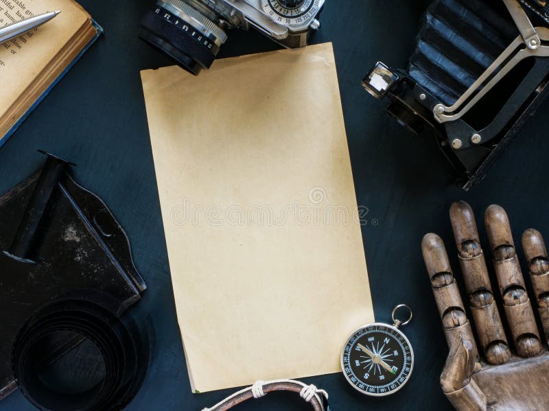 Empty Old Piece of Paper with