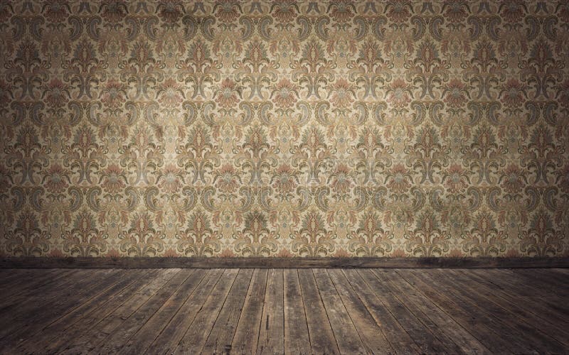 Empty Old Vintage Room Background. 3d Rendering Stock Illustration -  Illustration of frame, architecture: 132337482