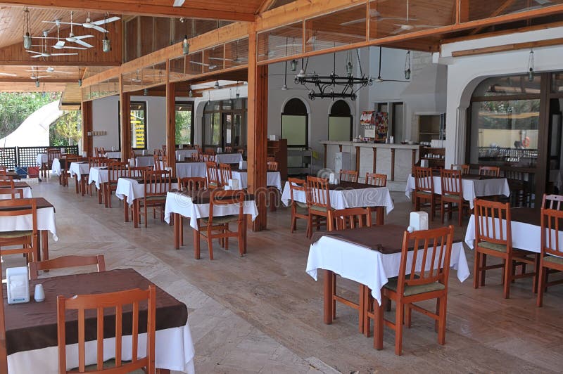 Empty Outdoor Restaurant