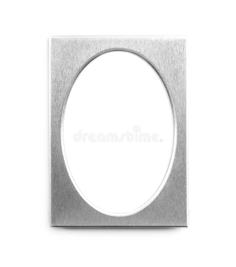 Oval silver picture frame stock photo. Image of background 8343230