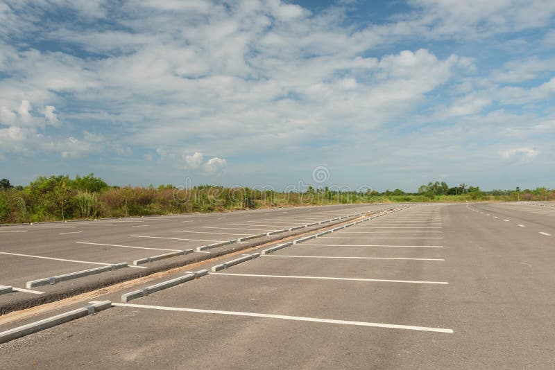 Empty Parking Lot Stock Image Image Of Outdoor Place 72578111