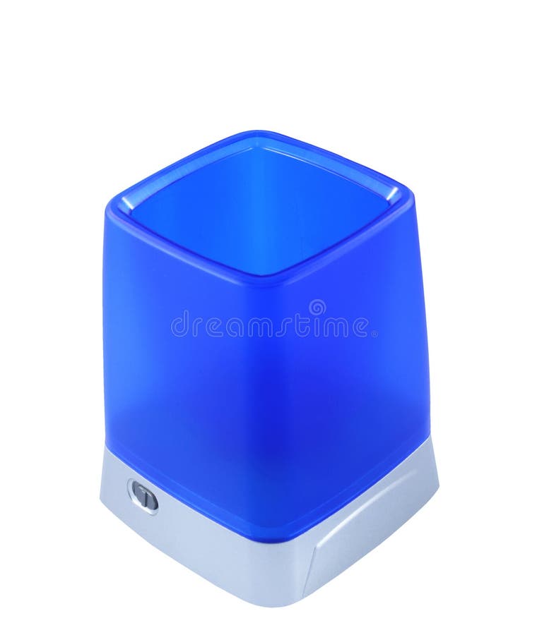 Pen And Pencil Holder On Desk Stock Photo Image of work, desktop 2060092