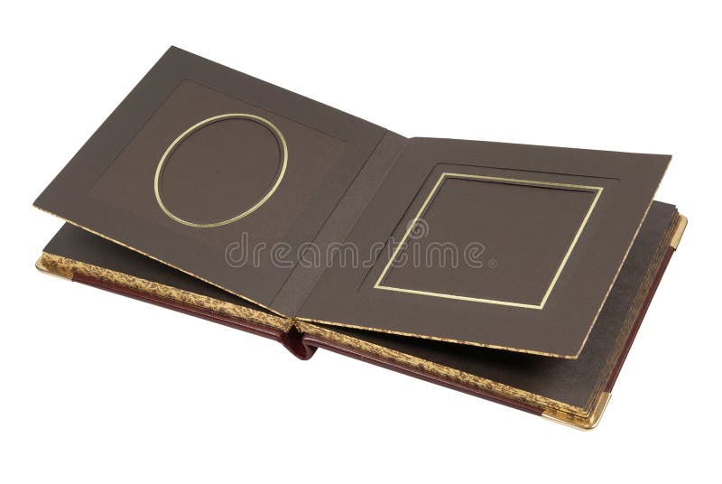 Empty photo album stock image. Image of isolated, album 8325637
