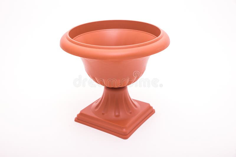 Empty plant pot isolated stock image. Image of white 69461013