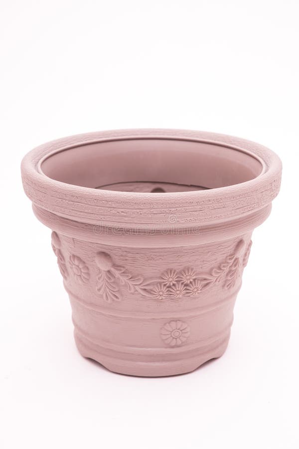Empty plant pot isolated stock photo. Image of green 69461248