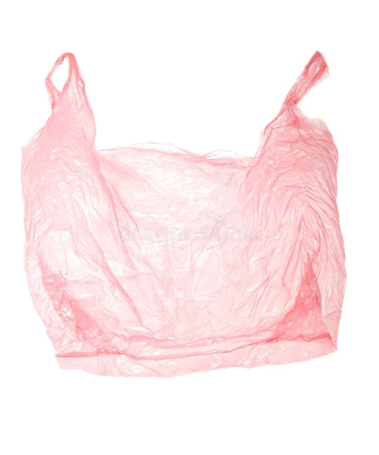 Empty plastic bag stock image