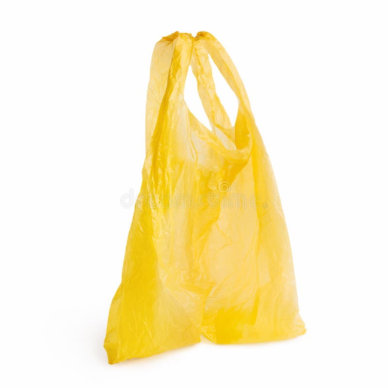 Empty plastic bag on white stock image. Image of isolated - 146070921