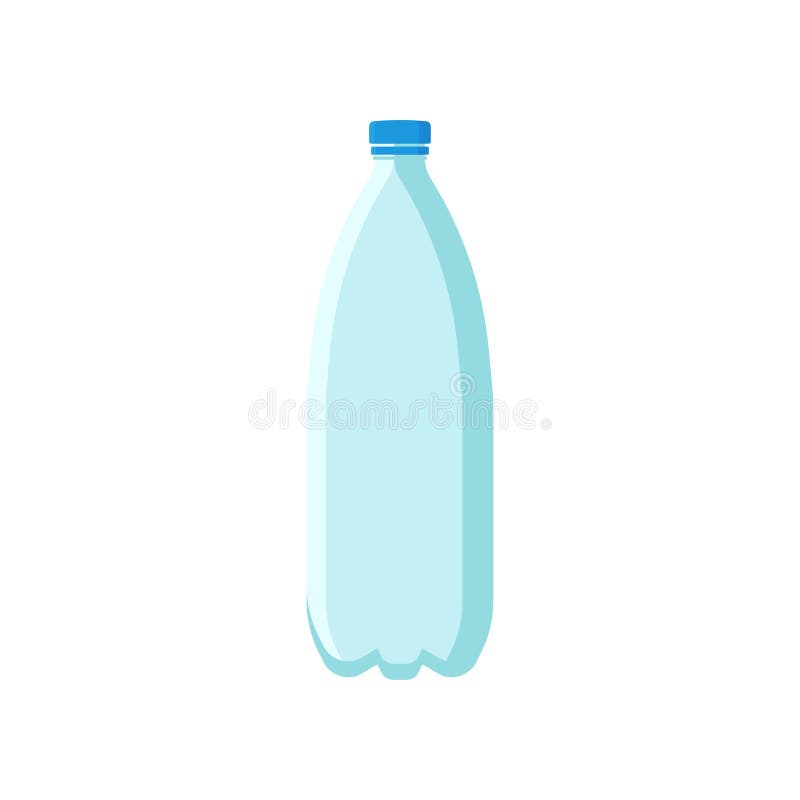 Plastic water bottle icon empty liquid container Vector Image