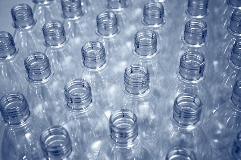 Empty plastic bottles royalty free stock photos