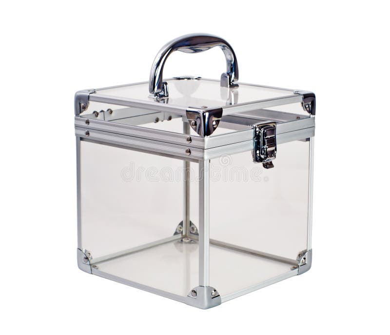 Empty plastic box royalty free stock photo