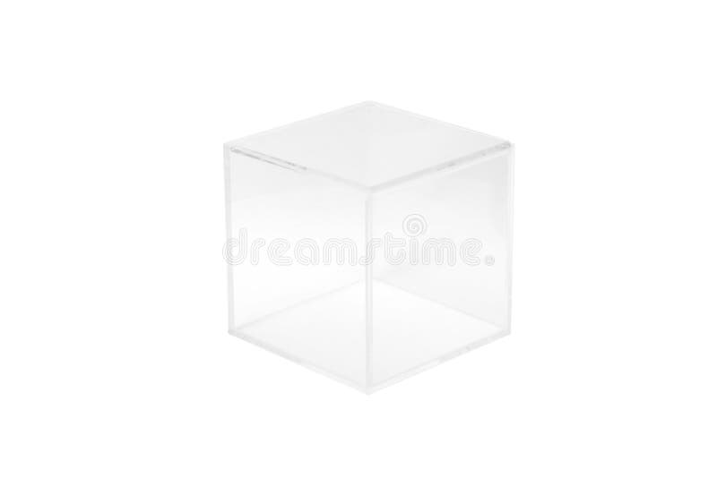 Empty plastic box isolated on white