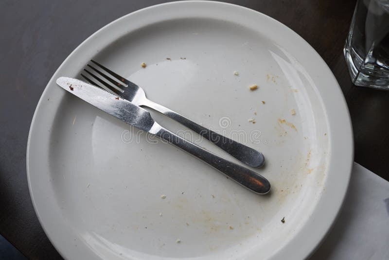 Empty Plate in a Restaurant Stock Image Image of gourmet, plate
