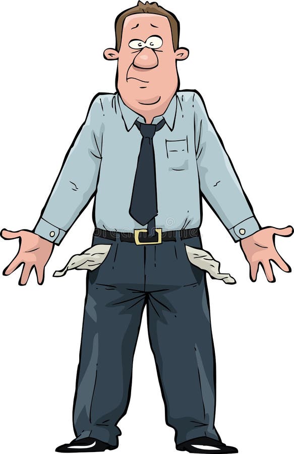 Empty pockets stock vector. Illustration of cute, cartoon 31953857