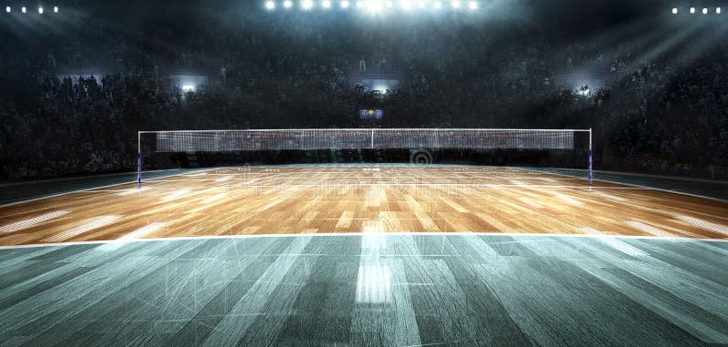 Volleyball Court stock illustration. Illustration of ball - 36731677