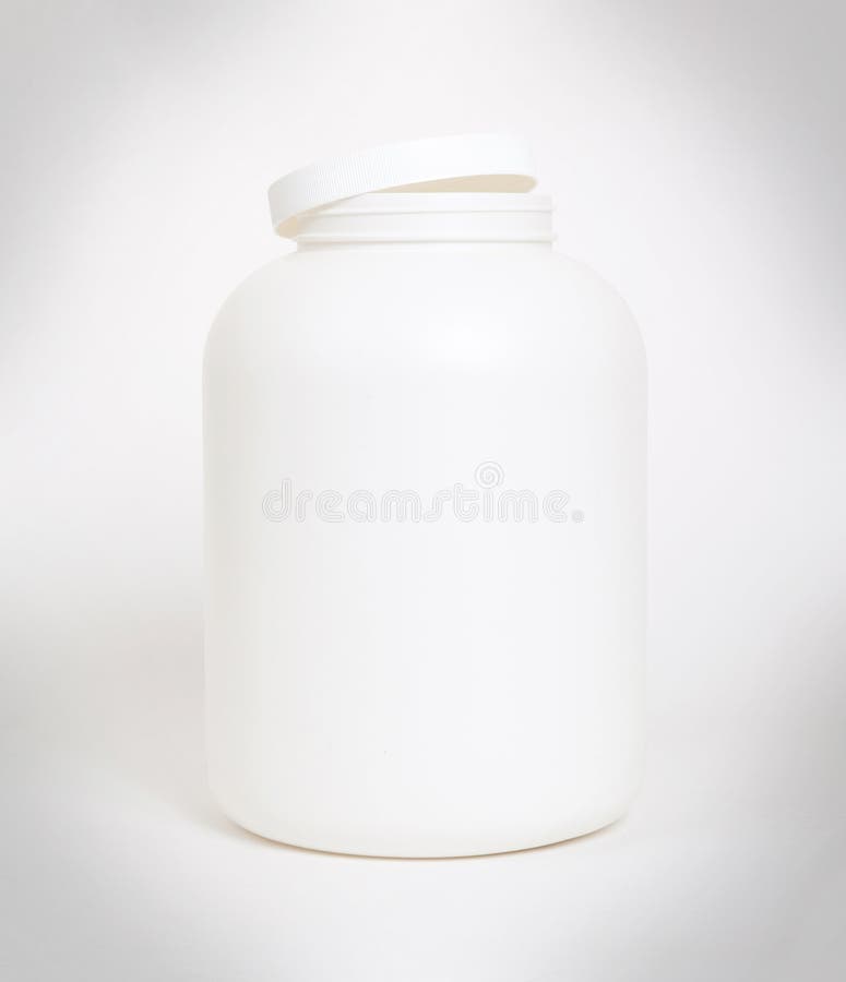 Empty Protein Powder Container Stock Photo - Image of powder, meal: 68413808