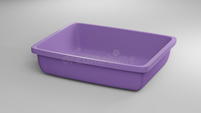 purple litter box