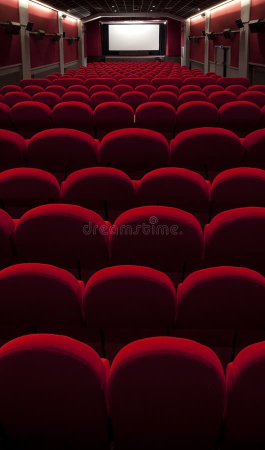 Empty red cinema