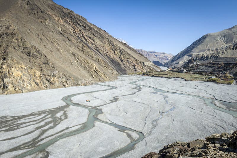 Empty river in Himalaya