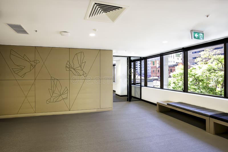 Empty Room Glass Windows Shows Outdoors Stock Photos Free & Royalty