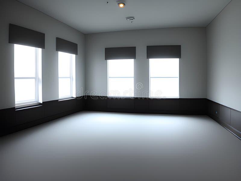 Empty Room with Wooden Floor, Background, AI Generated Stock ...