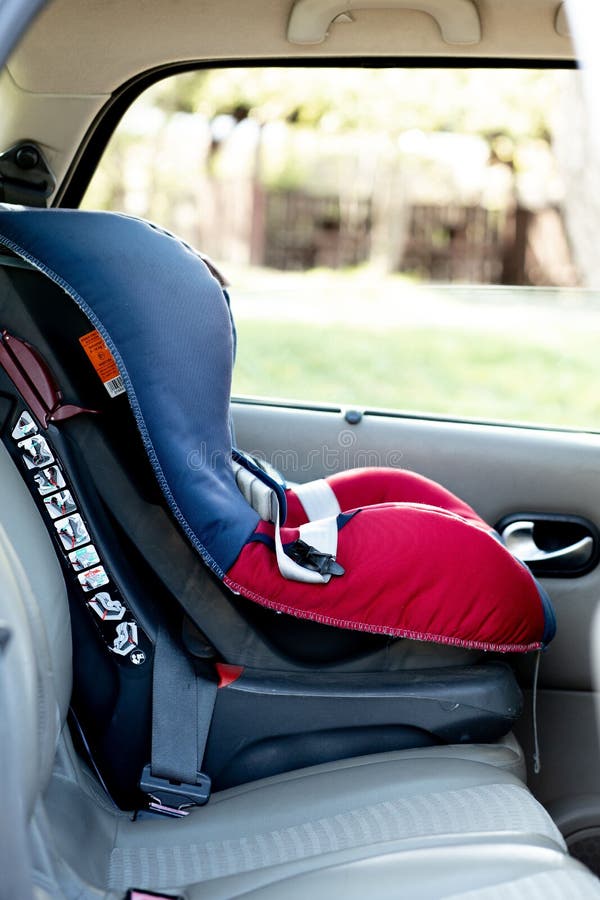 Empty Safety Seat for Baby in Car Stock Photo Image of fasten