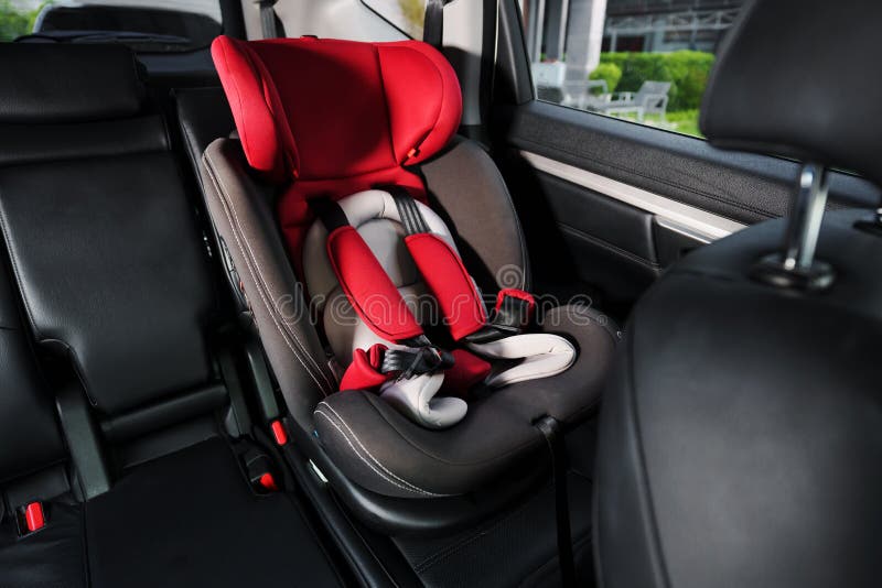 Empty Safety Seat for Baby or Child in Car Stock Image Image of