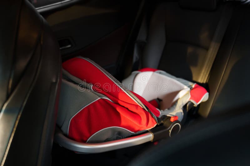 Empty Safety Seat for Baby or Child in Car Stock Photo Image of