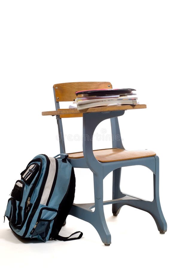 Empty School Desk with Supplies Stock Photo Image of supplies, learn