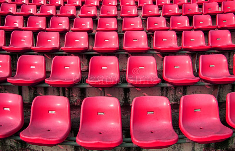 Empty Seat on Stadium for Sport Fanclub Stock Photo - Image of seating,  group: 172869742